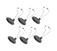 Milisten 6Pcs Doll Storage Rack Doll Display Stand for Fashion Dolls Lightweight and Portable Support for Home Store and Market Decor Black Rack