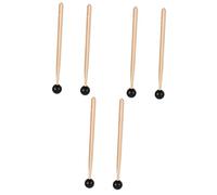 Milisten 6pcs Drumsticks for Boys and Girls and Adults Wooden Percussion Sticks Mallet Heads for Glockenspiel Xylophone Drum Learners