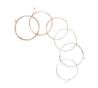 Milisten 6pcs Durable Acoustic Guitar Strings for Folk Guitar Bright Tone Long Sustain Fingerpicking Bending Reliable Material for Professional Performance