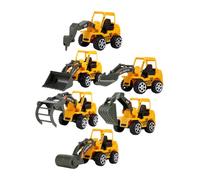 Milisten 6pcs Engineering Car Model Set for - Plastic Excavator and Truck Kit for ’ Construction Play