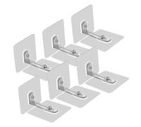 Milisten 6pcs Fixed Sticker Locks Adhesive Furniture Wall Anchor for Safety Kit Preventing Falling Furniture in Boys and Girls Easy Installation for Bookshelf and Cabinet