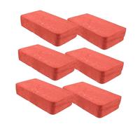 Milisten 6pcs Foam Fake Brick Movie Props Red Reusable Lightweight Play Bricks for Building Blocks Comedy Stage Gimmicks Portable Film