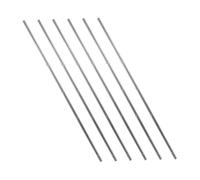 Milisten 6pcs Foosball Table Rods Replacement Iron Soccer Machine Poles with Safety Caps Stable Heavy-duty Table Football Rods for Home and Commercial Use Foosball Parts Repair Kit