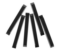Milisten 6pcs Glossy Black Plastic Piano Keytops Kit Universal Compatibility and User Friendly Design, Piano Repair Accessories for Keyboard Instrument Maintenance