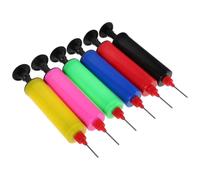 Milisten 6pcs Handheld Balloon Pump Portable Manual Air Inflator Kit for Balloons and Sports Balls, Mini Inflatable Pump Set in Black, Pink, Red, Yellow, Blue, Green for Party and Sporting