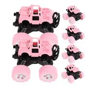 Milisten 6pcs Inertia Off-road Car Toys Plastic Pull Back Vehicles Friction Powered Push Go Cars Toy for Kids Birthday Party Favors Supplies
