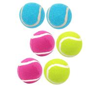 Milisten 6pcs Interactive Dog Tennis Toys Dog Balls Bouncing Floating Bite Fall Resistant High Toughness Easy to Clean for Pet Play