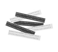 Milisten 6pcs Key Kalimba Note Stickers White Black Non-slip Thumb Piano Labels for Beginner Musical Training High Visibility Staff Decals for Easy Self-learning and Theory Practice
