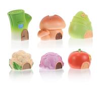 Milisten 6pcs Miniature Vegetable Dollhouse Decor Creative Moss Landscape Ornaments for Garden Fish Tank and DIY Miniature Spaces for Whimsical Gardening and Home Decoration