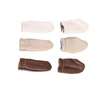 Milisten 6pcs Needle Felting Leather Finger Cover Thimble Sewing Craft Tool for Thumb Index Finger Use in Craft Projects Random