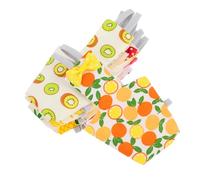 Milisten 6pcs Parrot Budgie Diaper Bird Flight Suit Fruit Print Washable Comfortable Bird Clothing for Outdoor Use