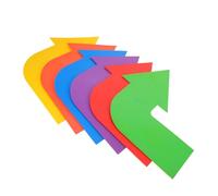 Milisten 6pcs Pickleball Court Markers Floor Spot Pads Non-slip Arrow Directional Training Equipment for Agility Skill Enhancement in Gym Sport Classroom
