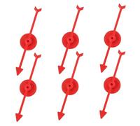 Milisten 6pcs Plastic Game Arrows Replacement for Spinning Wheel Lightweight DIY Teaching Accessories for Family Game Night Party Fun and Math Education