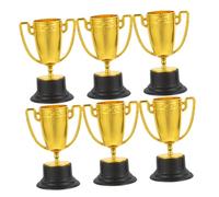 Milisten 6pcs Plastic Mini Trophies Soccer Cup Award Trophies for Boys and Girls Parties Competitions