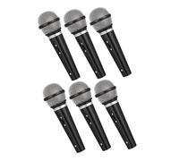 Milisten 6pcs Plastic Simulated Microphone Prop for Boys and Girls Pretend Play Fake Simulation Microphone Model for Party Cosplay