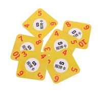 Milisten 6pcs PVC Poker Card Quantity Reminder Cards Portable Reporting Accessories to Game Experience and Avoid Counting Errors