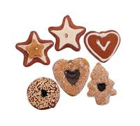 Milisten 6pcs Realistic Artificial Cookies Model Lifelike Chocolate Dessert Props for Photography Decoration Unique Structure Fine Detailing for Playtime