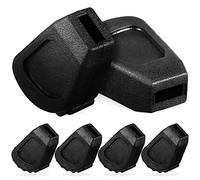 Milisten 6Pcs Rubber Drum Feet, Black Drum Rack Rubber Feet, Drum Leg Protectors, Anti-slip Rubber Drum Feet Drum throne feet for Drum Percussion Parts Replacement