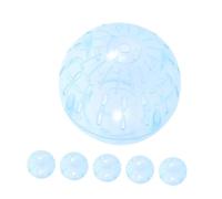 Milisten 6pcs Silent Hamster Running Balls Plastic Rolling Exercise Wheels for Small Pets Like Hamsters and Chinchillas Interactive Lightweight Fitness to Boost Activity and Curiosity