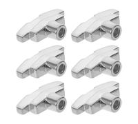 Milisten 6pcs Silver Metal Guitar Tuning Peg Knob Replacement Set with Screws and Washers for Acoustic and Electric Guitar String Tuners T-shaped Handle for String Adjustment