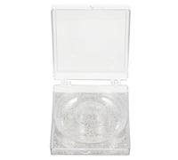 Milisten 6pcs Silver Plastic Eyelash Case with Lash Tray and Shiny Bottom Cards Square Empty Eyelash Organizer Easy to Carry and Keep Them Clean