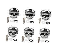 Milisten 6pcs Skull Guitar Tuning Pegs for Electric and Acoustic Guitars String Clasps with Smooth Surface Professional Replacement Machine Heads for Stable String Tension