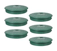 Milisten 6Pcs Sprinkler Valve Box Cover Round Plastic Irrigation Control Valve Lid for Outdoor Lawn and Garden Use Upgraded Protection