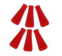 Milisten 6pcs Supple Rubber Arrowheads for Archery Practice Blunt Arrow Tips Safe Replacement Arrowheads for Target Shooting