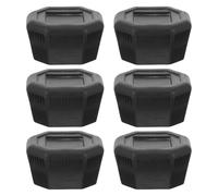 Milisten 6pcs Tennis Racket Bottom Caps Plastic Handle End Covers Anti-slip Replacement Grip Repair Accessories for Tennis Racquet Stability Enhancer