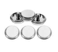 Milisten 6pcs Trumpet Valve Finger Buttons Replacement Accessories, White Shell Trumpet Valve Caps, Compact Spare Parts Suitable for Brass Instrument Maintenance and Repair