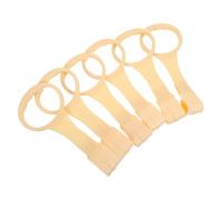 Milisten 6pcs Walking Assistant Pull Rings for Crib and Playpen, Soft Grip Pull-up Rings, Nursery Training Handles for Early Standing and Walking Exercises, Light Yellow
