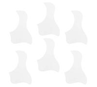 Milisten 6pcs White Plastic Guitar Pickguards Self-adhesive Tape, Anti-scratch Protective Covers for Acoustic and Folk Guitar Surface Protection