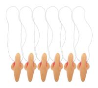 Milisten 6pcs Witch Nose Costume Accessory Realistic Fancy Dress Prop for Halloween Cosplay and Party Supplies Easy to Wear Reusable for Instant Costume Upgrade
