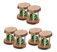 Milisten 6pcs Wooden Chew Toy for Hamsters and Wood Grinding Plaything for Teeth Health Fun and Exercise for Pets