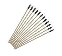 Milisten 6pcs Wooden Throwing Arrows with Soft Rubber Heads for Safe Archery Game and Hunting Practice Poles for Traditional Cast Pot Tossing Fun and Outdoor Entertainment
