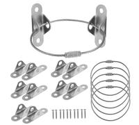 Milisten 6sets Falling Fixators for Wall Mount Furniture Included Use as Tip Furniture Anchors Earthquake Bookshelf Anchor to Secure Cabinet Straps Without Drilling Safety and Earthquake Ca