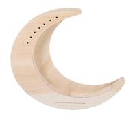 Milisten 7 String Moon Shaped String Wooden Lyre Harp Melodious Musical Instrument for Beginners Easy to Use DIY Unfinished Design Space Saving Portable Harp for Creative Expression