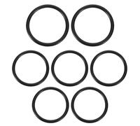 Milisten 7Pcs Crystal Singing Rubber Sound O- for Crystal Sound Yoga Meditation Singing Bowls