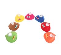 Milisten 7pcs Plucking Bird Collar with Bow Featherlight Elizabethan Neck Protector for Parrots Parakeets Soft Flexible Neckwear for Wound Healing and Bite Vibrant Colors for Anxiety