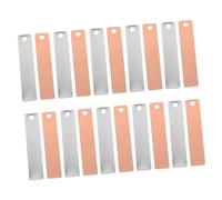 Milisten 8 pairs Zinc Copper Strips Fruit Battery Electroplating Copper Sheet Experimental Anode Materials for Classroom Science Teaching and Group Study
