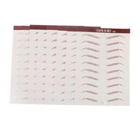 Milisten 8 Sheets Waterproof 3d Bionic Temporary Eyebrow Stickers Brown Water Transfer Self-adhesive Peel off Eyebrow Decals for Natural Grooming and Shaping