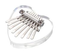 Milisten 8-Tone Acrylic Kalimba Mini Thumb Piano Portable Finger Piano with Accurate Tone for Beginners Suitable for Recording and School Use