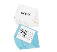 Milisten 80pcs Music Note Flash Cards Portable Rhythm Training Cards for Piano Violin Enhance Music Theory Skills for Home School Travel Use