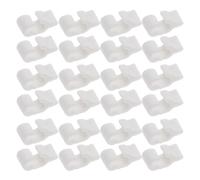 Milisten 80Pcs White Plastic Cabinet Fasteners Wire Mesh Panel Connector Clips Universal Cage Door Latch for Modular Storage Cubes Shoe Cabinets DIY Closet Assembly