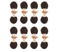 Milisten 8pairs Horn-style Coat Buttons Vintage Snap Fasteners Replacement for Coats Winter Clothes Decorative Trim Sewing