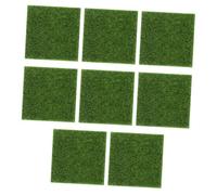 Milisten 8pcs Artificial Moss Lawns Realistic Simulation Turf for DIY Micro Landscape Greening Lawn Plant Decor for Fairy Gardens Terrariums and Bonsai