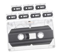 Milisten 8pcs Blank Audio Cassettes for Recording Music and Speech Empty Cassette Tape for Teaching and Diy Retro Party Messages