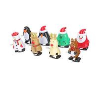 Milisten 8pcs Christmas Themed Wind Up for Interesting Clockwork Fun Xmas Party Prank Compact Safe Design for Boys Creative Engaging Playtime