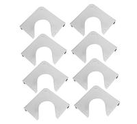 Milisten 8pcs Chrome Billiard Table Corner Guard Plates Sturdy Pool Table Protective Brackets for Snooker Easy Installation Replacement Accessories and Secure Play