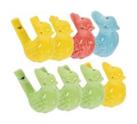 Milisten 8pcs Colorful Ceramic Bird Whistles for Boys and Girls Portable Slide Whistle Noise Makers Fun Toys for Children for Parties and Outdoor Activities